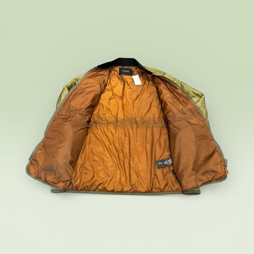 Coach Green Quilted Puffer Jacket - Picture 3 of 11